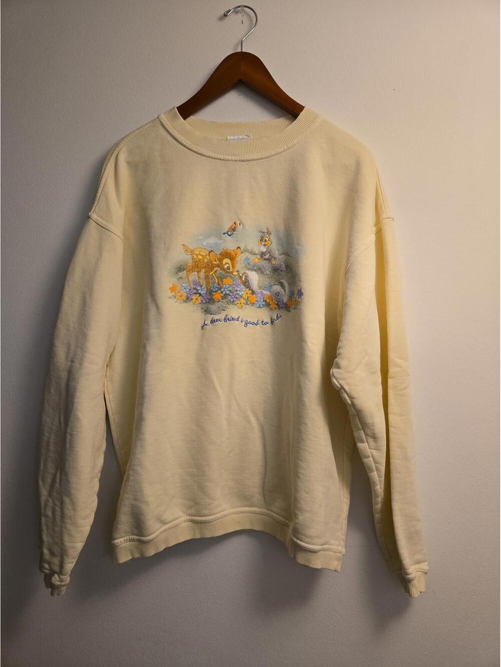 Vintage 90s Disney Bambi Crewneck (L)